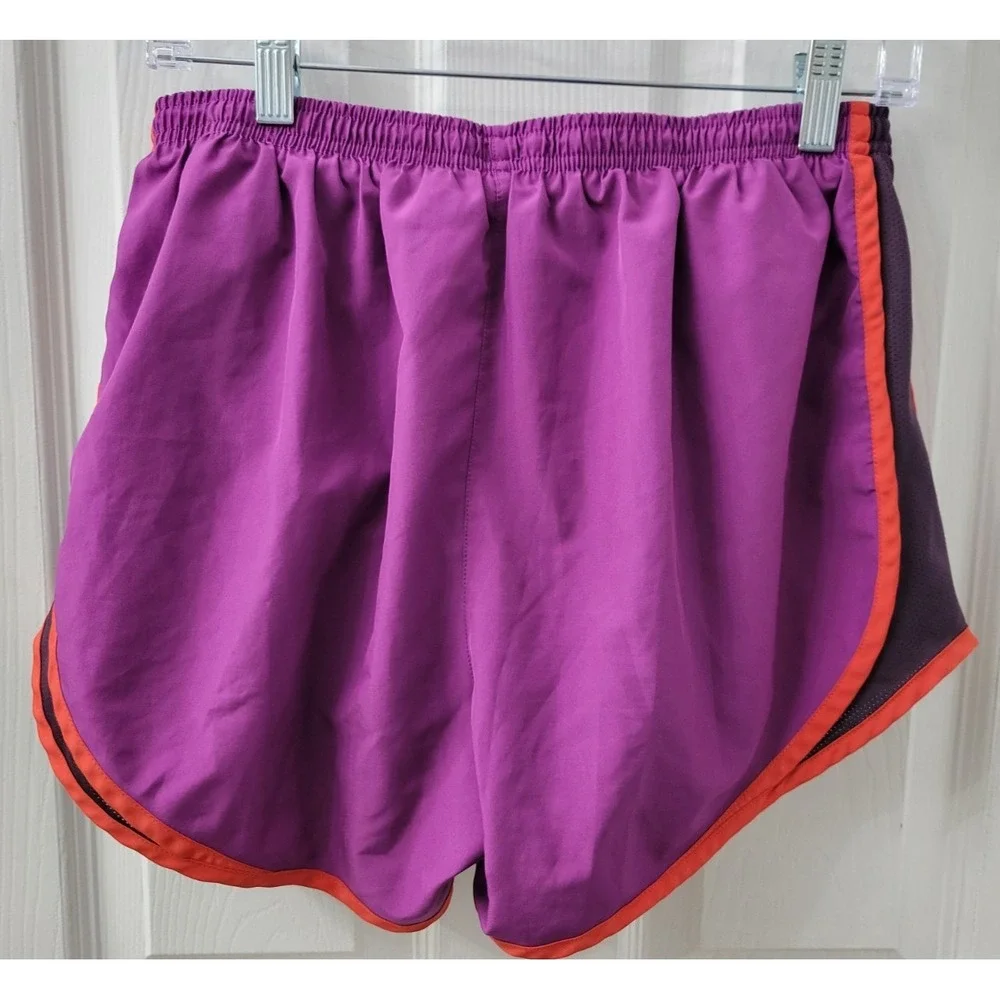 Nike Dri-Fit Womens Running Shorts Purple Size Medium Lined Excellent Pre-owned